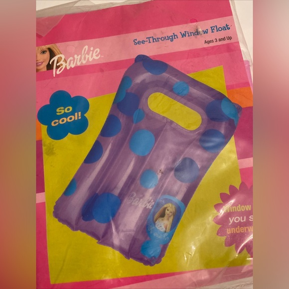 Barbie Pool Inflatable- Pool Float- Inflatable Raft-Swimming. See Through Window - Picture 6 of 6